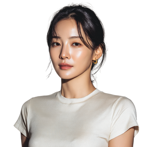 Korean Woman Portrait V114 Vinyl Car Decal Sticker – Waterproof & UV-Resistant 3.4133333333333336"