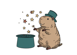 Capybara Magician Vinyl Car Decal Sticker – Waterproof & UV-Resistant 3.0933333333333333" Capybara Magician Vinyl Car Decal Sticker – Waterproof & UV-Resistant 3.0933333333333333"