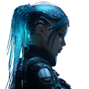 Cyberpunk Virtual Avatar Vinyl Car Decal Sticker – Waterproof & UV-Resistant 3.4133333333333336"