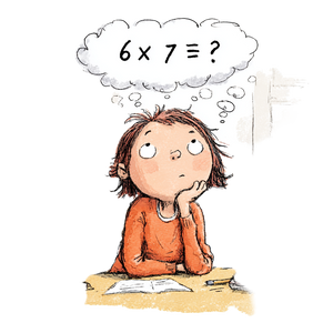 Child Thinking Math Vinyl Car Decal Sticker – Waterproof & UV-Resistant 3.4133333333333336"