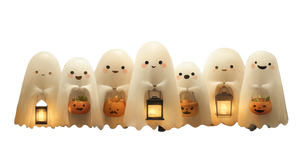Smiling Halloween Ghosts V2 Vinyl Car Decal Sticker – Waterproof & UV-Resistant 5.4