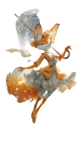 Magical Anime Fox Vinyl Car Decal Sticker – Waterproof & UV-Resistant 9.706666666666667"