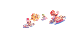 Mario Kart Space Race Vinyl Car Decal Sticker – Waterproof & UV-Resistant 5.12"