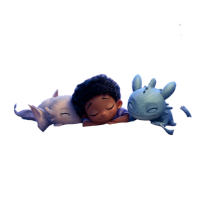 Sleeping Baby Fantasy Vinyl Car Decal Sticker – Waterproof & UV-Resistant 3.4133333333333336"