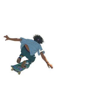 Skateboarding Boy Downhill Vinyl Car Decal Sticker – Waterproof & UV-Resistant 6.826666666666667"