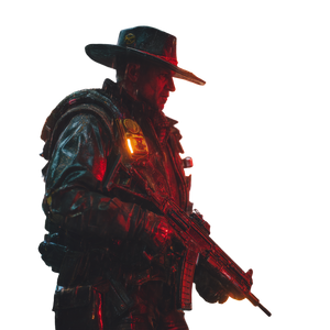 Cyberpunk Lawman Vinyl Car Decal Sticker – Waterproof & UV-Resistant 3.4133333333333336"