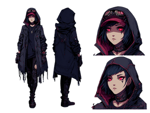Cyberpunk Pixel Girl Vinyl Car Decal Sticker – Waterproof & UV-Resistant 6.1866666666666665"