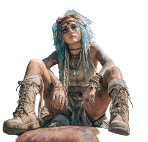 Shaman Girl Portrait V2 Vinyl Car Decal Sticker – Waterproof & UV-Resistant 3.4133333333333336"