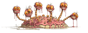 Candy Horror Monster Vinyl Car Decal Sticker – Waterproof & UV-Resistant 2.2