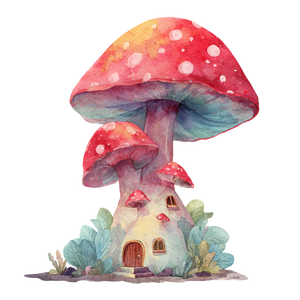 Whimsical Toadstool Vinyl Car Decal Sticker – Waterproof & UV-Resistant 6.826666666666667"