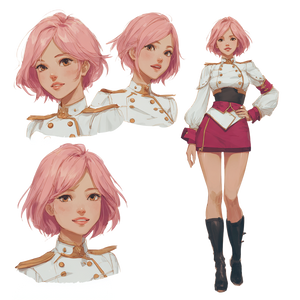 Pink-Haired Singer V2 Vinyl Car Decal Sticker – Waterproof & UV-Resistant 3.4133333333333336"