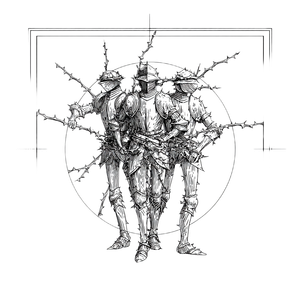 Thorn-Wrapped Knights Vinyl Car Decal Sticker – Waterproof & UV-Resistant 3.4133333333333336"