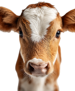 Baby Cow Close-Up Vinyl Car Decal Sticker – Waterproof & UV-Resistant 8.0"