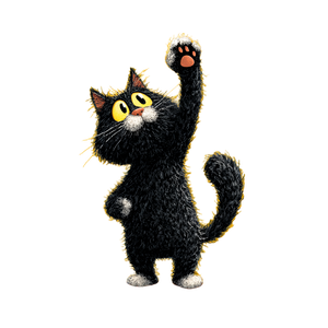 Mischievous Cat Vinyl Car Decal Sticker – Waterproof & UV-Resistant 3.4133333333333336"