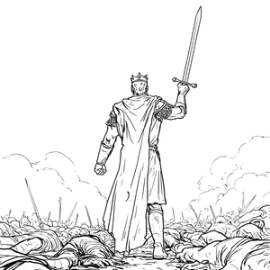 Triumphant Biblical King Vinyl Car Decal Sticker – Waterproof & UV-Resistant 3.4133333333333336"