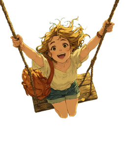 Flying On Swing Vinyl Car Decal Sticker – Waterproof & UV-Resistant 3.946666666666666