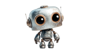 Friendly Cartoon Robot Vinyl Car Decal Sticker – Waterproof & UV-Resistant 2.72"