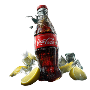 Refreshing Coca-Cola Bottle V10 Vinyl Car Decal Sticker – Waterproof & UV-Resistant 3.4133333333333336"