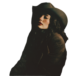 Contemplative Cowgirl Vinyl Car Decal Sticker – Waterproof & UV-Resistant 3.4133333333333336" Contemplative Cowgirl Vinyl Car Decal Sticker – Waterproof & UV-Resistant 3.4133333333333336"