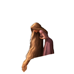 Rapunzel'S Hair Vinyl Car Decal Sticker – Waterproof & UV-Resistant 3.4133333333333336"