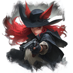Angry Fox Gunslinger Vinyl Car Decal Sticker – Waterproof & UV-Resistant 3.4133333333333336"