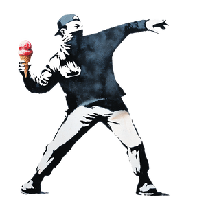 Banksy Ice Cream Vinyl Car Decal Sticker – Waterproof & UV-Resistant 6.826666666666667"