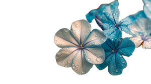 Dewy Flower Close-Up Vinyl Car Decal Sticker – Waterproof & UV-Resistant 2.72"