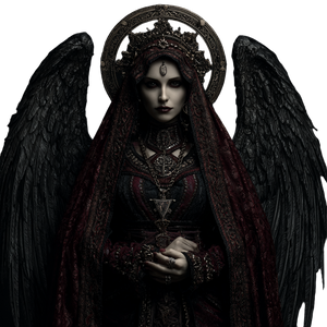 Divine Vampire Angel Vinyl Car Decal Sticker – Waterproof & UV-Resistant 3.4133333333333336"
