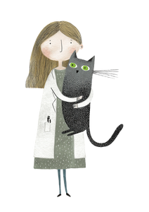 Swedish Scientist Cat Vinyl Car Decal Sticker – Waterproof & UV-Resistant 8.746666666666666"