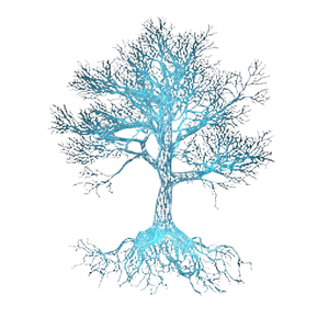 Glowing Wireframe Tree Vinyl Car Decal Sticker – Waterproof & UV-Resistant 3.4133333333333336"