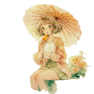 Melting Summer Girl Vinyl Car Decal Sticker – Waterproof & UV-Resistant 3.4133333333333336"