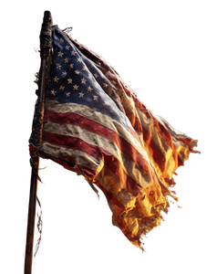 Tattered Flag Vinyl Car Decal Sticker – Waterproof & UV-Resistant 4.1066666666666665"
