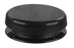Reliable Mushroom Style Screw-On Cap | Secure Black Plastic | Low Profile Vent Cap