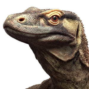 Komodo Dragon V2 Vinyl Car Decal Sticker – Waterproof & UV-Resistant 3.4133333333333336"