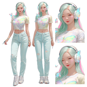 K-Pop Cg Artist Vinyl Car Decal Sticker – Waterproof & UV-Resistant 6.826666666666667"