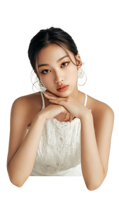 Korean Young Female Vinyl Car Decal Sticker – Waterproof & UV-Resistant 9.706666666666667"