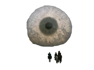 Giant Hairy Eyeball Vinyl Car Decal Sticker – Waterproof & UV-Resistant 6.1866666666666665"