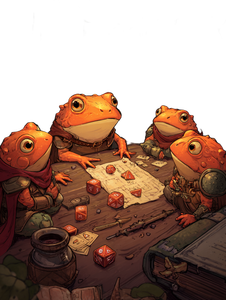 Orange Rpg Frog Vinyl Car Decal Sticker – Waterproof & UV-Resistant 8.213333333333333"