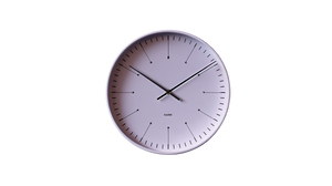 Minimalist Analogue Clock Vinyl Car Decal Sticker – Waterproof & UV-Resistant 2.72"