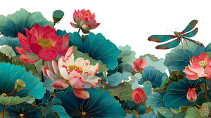 Lotus And Dragonfly V7 Vinyl Car Decal Sticker – Waterproof & UV-Resistant 2.72"
