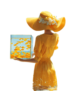 Woman Releasing Fish Vinyl Car Decal Sticker – Waterproof & UV-Resistant 8.0"