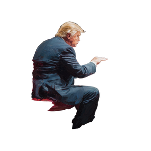 Trump At Casino Vinyl Car Decal Sticker – Waterproof & UV-Resistant 3.4133333333333336"