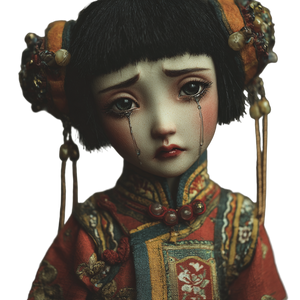 Crying Chinese Doll Vinyl Car Decal Sticker – Waterproof & UV-Resistant 3.4133333333333336" Crying Chinese Doll Vinyl Car Decal Sticker – Waterproof & UV-Resistant 3.4133333333333336"
