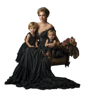 Elegant Family Portrait V5 Vinyl Car Decal Sticker – Waterproof & UV-Resistant 3.4133333333333336"