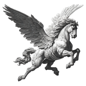 Mythical Winged Horse V3 Vinyl Car Decal Sticker – Waterproof & UV-Resistant 3.4133333333333336"