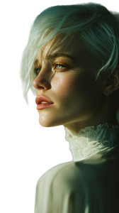 Androgynous Cinematic Portrait Vinyl Car Decal Sticker – Waterproof & UV-Resistant 9.706666666666667"