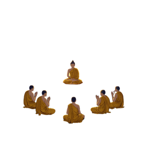 Buddha'S First Sermon V3 Vinyl Car Decal Sticker – Waterproof & UV-Resistant 3.4133333333333336"