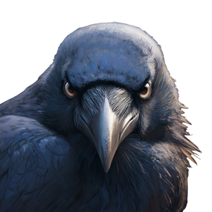 Annoyed Crow Vinyl Car Decal Sticker – Waterproof & UV-Resistant 3.4133333333333336"