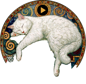 Sleeping Klimt Cat Vinyl Car Decal Sticker – Waterproof & UV-Resistant 3.4133333333333336" Sleeping Klimt Cat Vinyl Car Decal Sticker – Waterproof & UV-Resistant 3.4133333333333336"