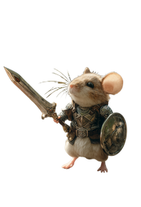 Mouse Warrior Standoff Vinyl Car Decal Sticker – Waterproof & UV-Resistant 8.746666666666666"